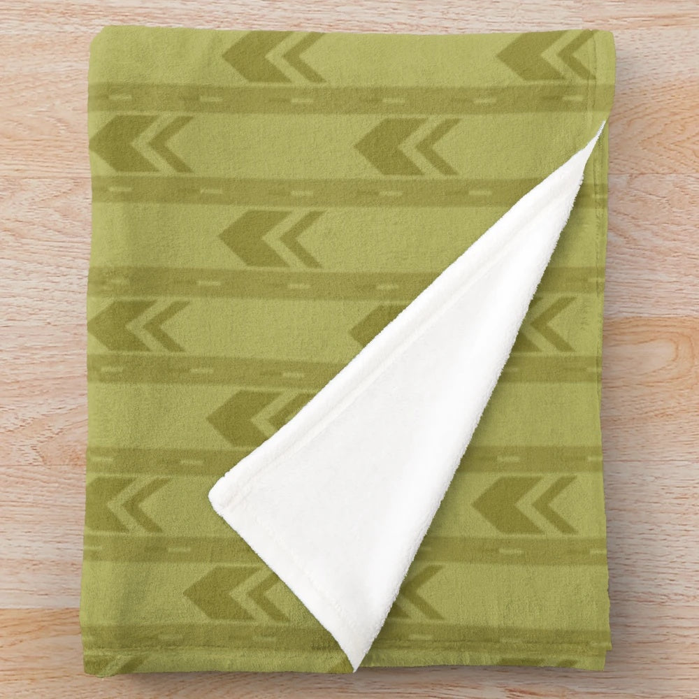 Backrooms-themed plush blanket with liminal space design