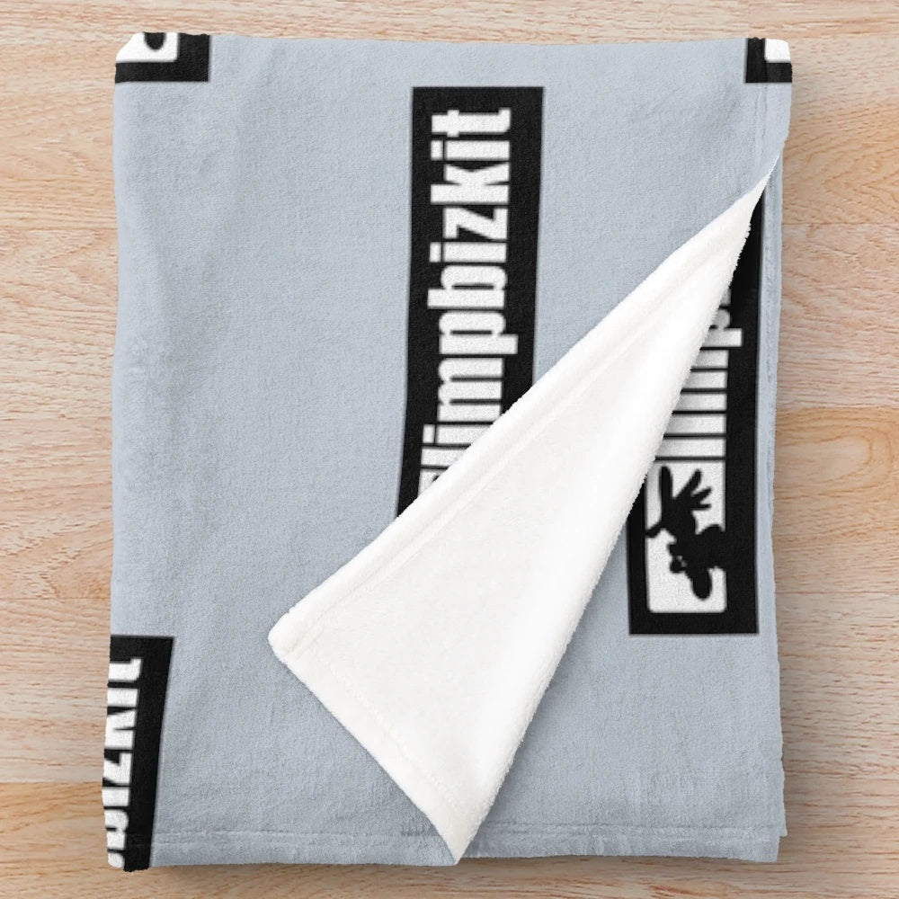 Limp Bizkit inspired plush blanket with band logo