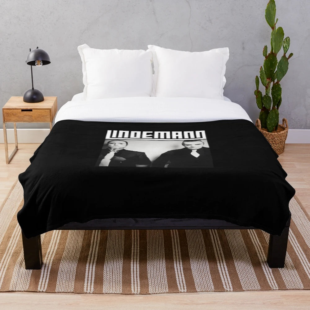 Lindemann Band Plush Blanket with Focus Keywords