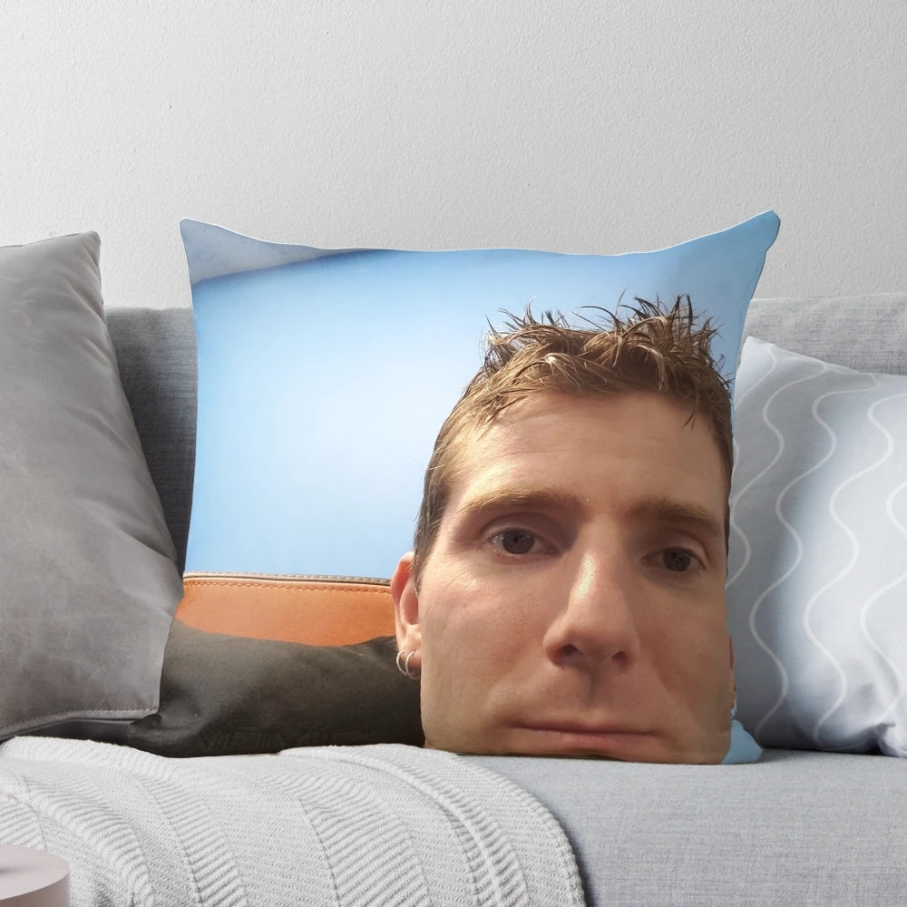 Linus Tech Tips Inspired Pillow with Linus Webcam Meme Design