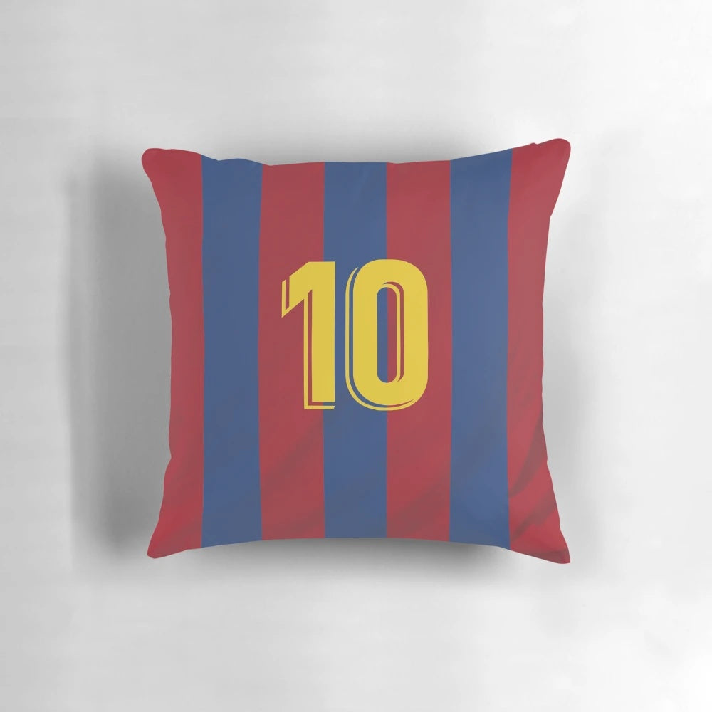 Lionel Messi Barcelona Football Pillow with Official L10 Design