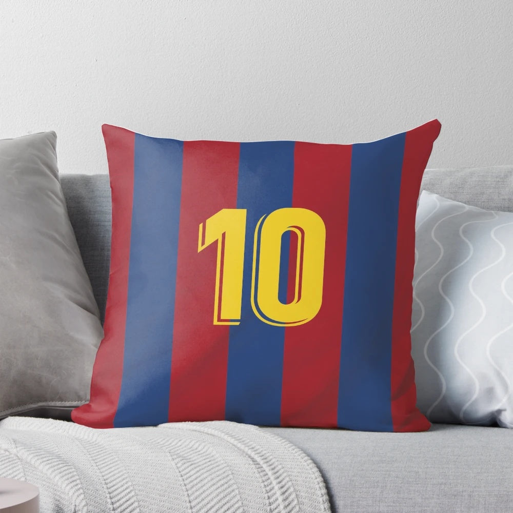 Lionel Messi Barcelona Football Pillow with Official L10 Design