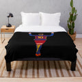 Lionel Messi-inspired FC Barcelona plush blanket