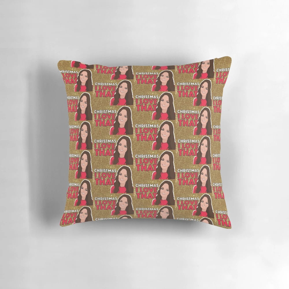 Decorative pillow featuring Lisa Barlow from the Real Housewives of Salt Lake City