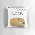 A soft, plush pillow featuring a meme design with doge, cheems, and walter characters.