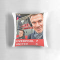 Liverpool vs Manchester United Football Pillow with Jurgen Klopp, The Kop, and YNWA