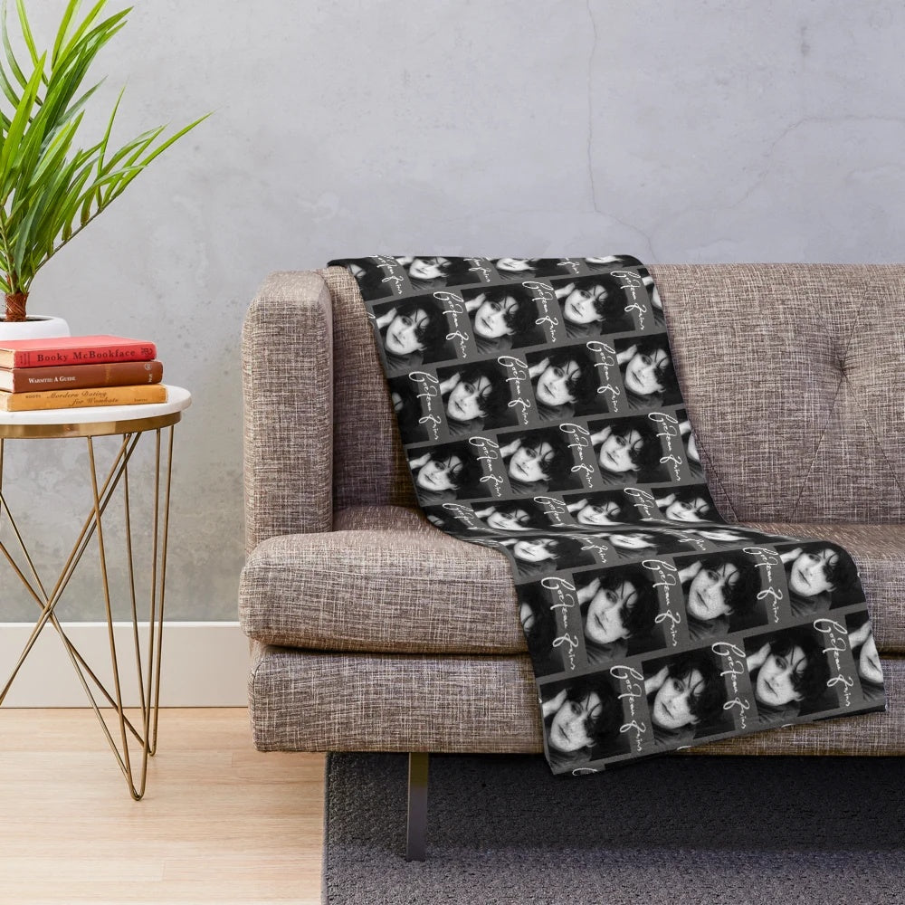Liz inspired plush blanket with 90s dream pop aesthetic