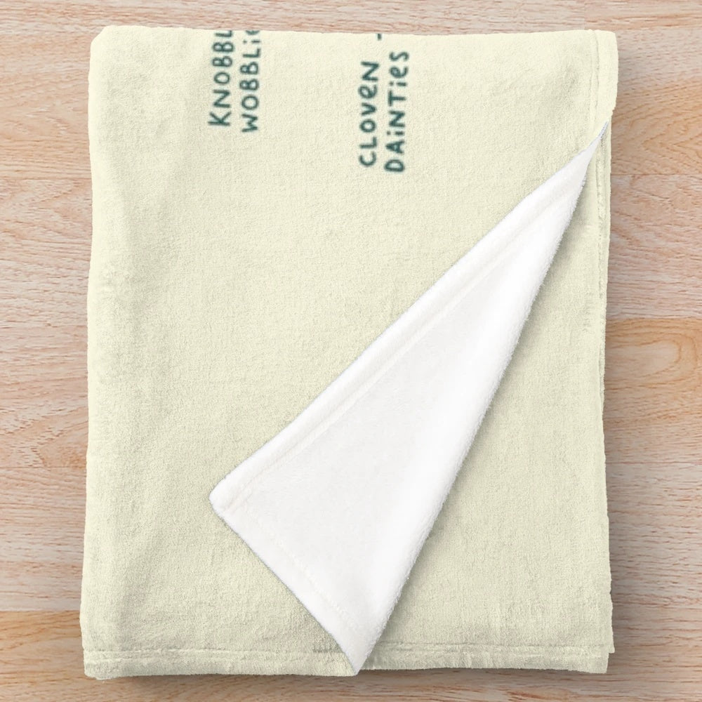 Llama anatomy plush blanket with funny and educational design