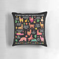 Funny llama pillow with 12 signs you might be a secret llama