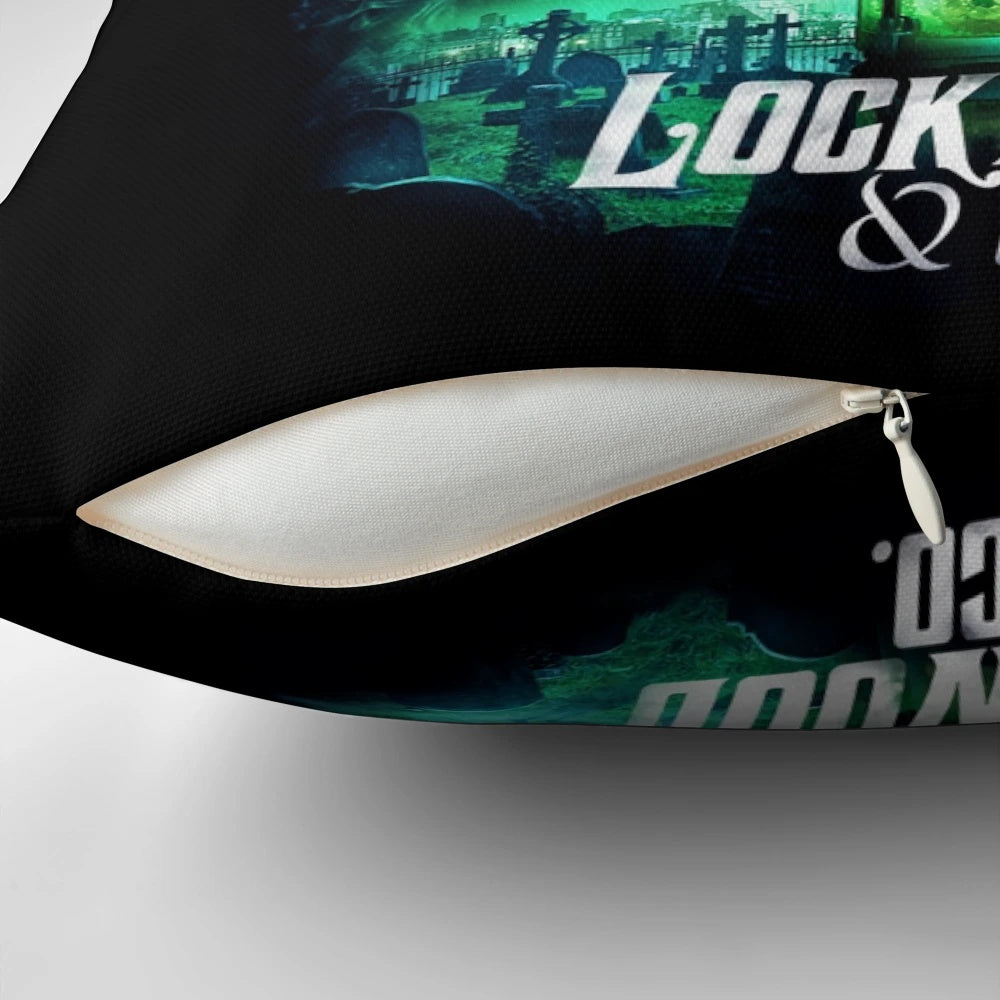 Lockwood & Co. book series and thriller TV show cover featuring characters Anthony Lockwood and Lucy Carlyle