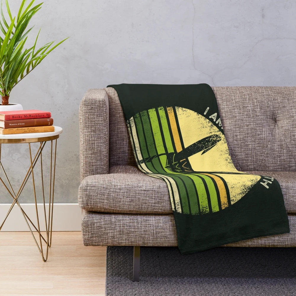 Loki inspired plush blanket with "I am burdened with glorious purpose" quote