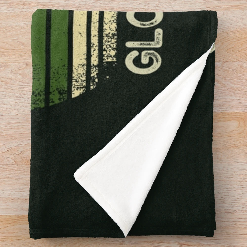 Loki inspired plush blanket with "I am burdened with glorious purpose" quote