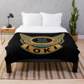 Loki inspired plush blanket with ancient mythological designs