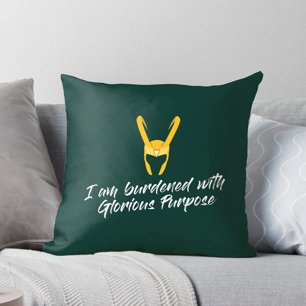 Loki Marvel Avengers Thanos Infinity Quotes Printed Pillow