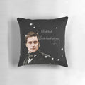 Pillow featuring a quote from the classic novel North and South by Elizabeth Gaskell, with an image of Mr. Thornton, the male lead character played by Richard Armitage.