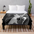 Loretta Lynn inspired plush blanket with classic country music artwork