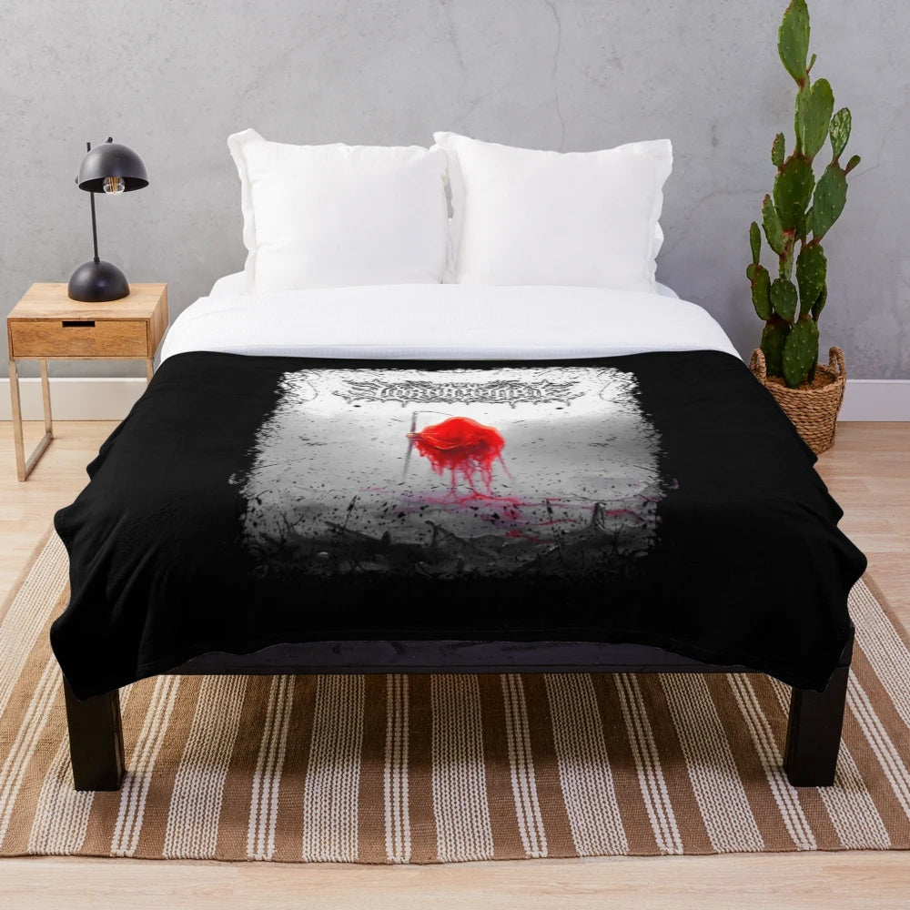 Lorna Shore inspired plush blanket with album cover artwork