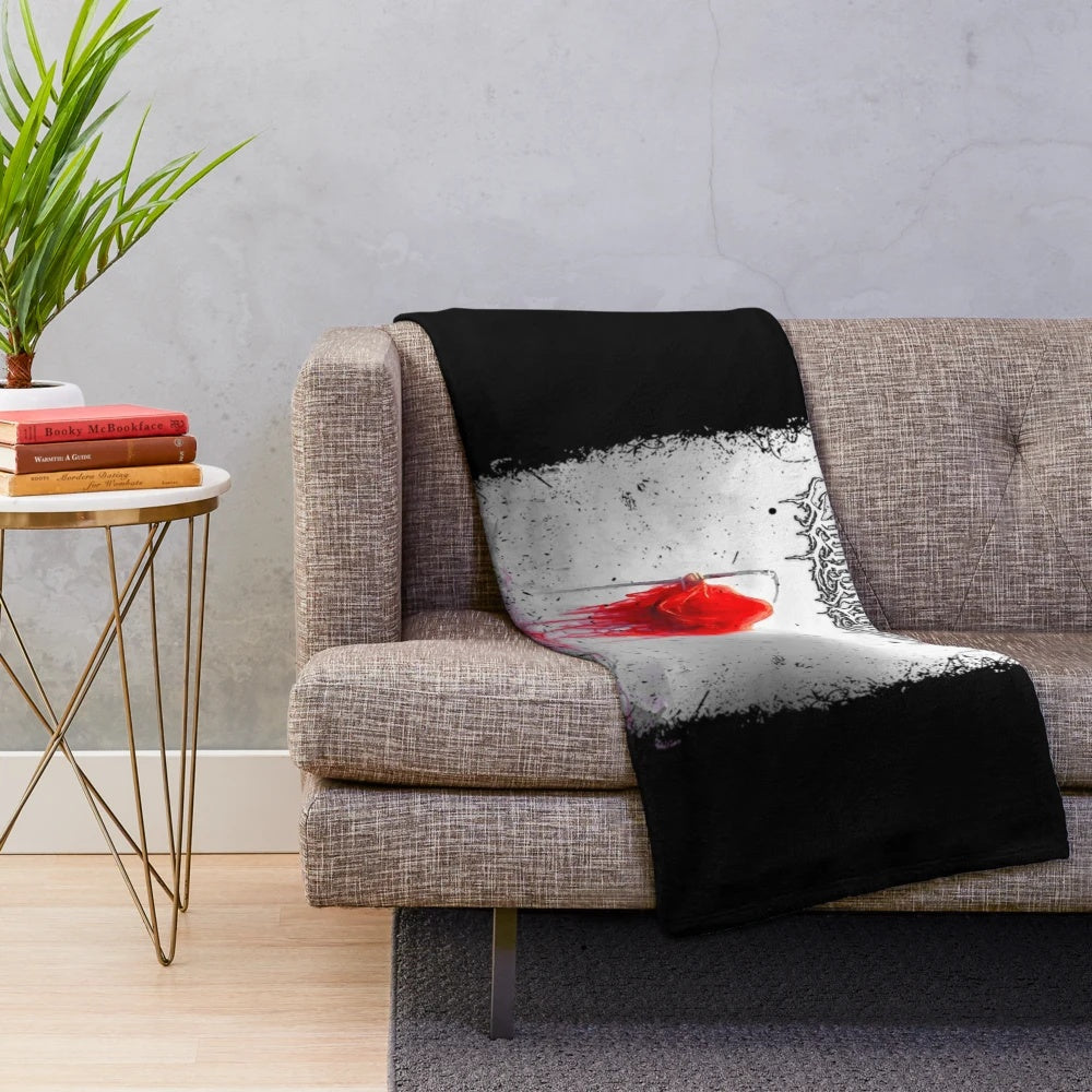 Lorna Shore inspired plush blanket with album cover artwork