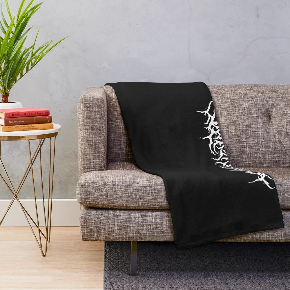 Lorna Shore Inspired Plush Blanket with Band Logo Design