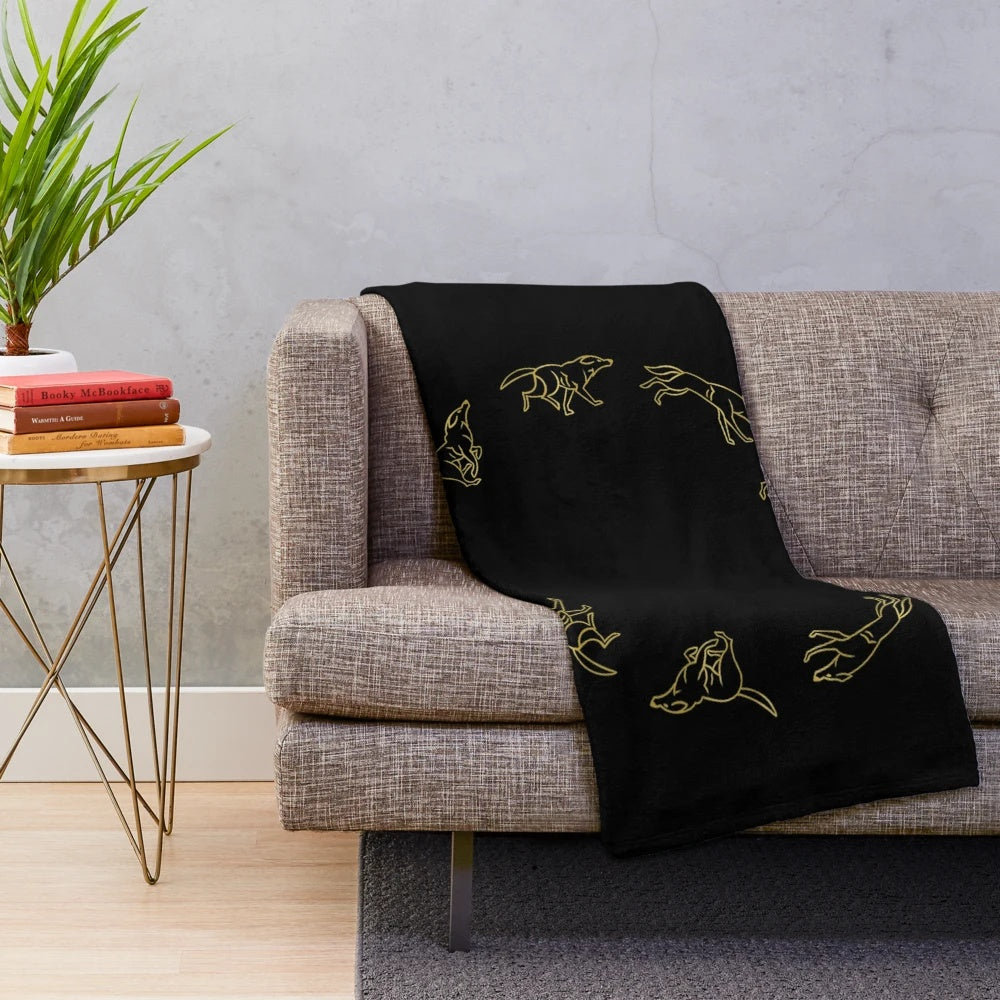 Lothal Wolves Inspired Plush Blanket featuring characters from Star Wars Rebels
