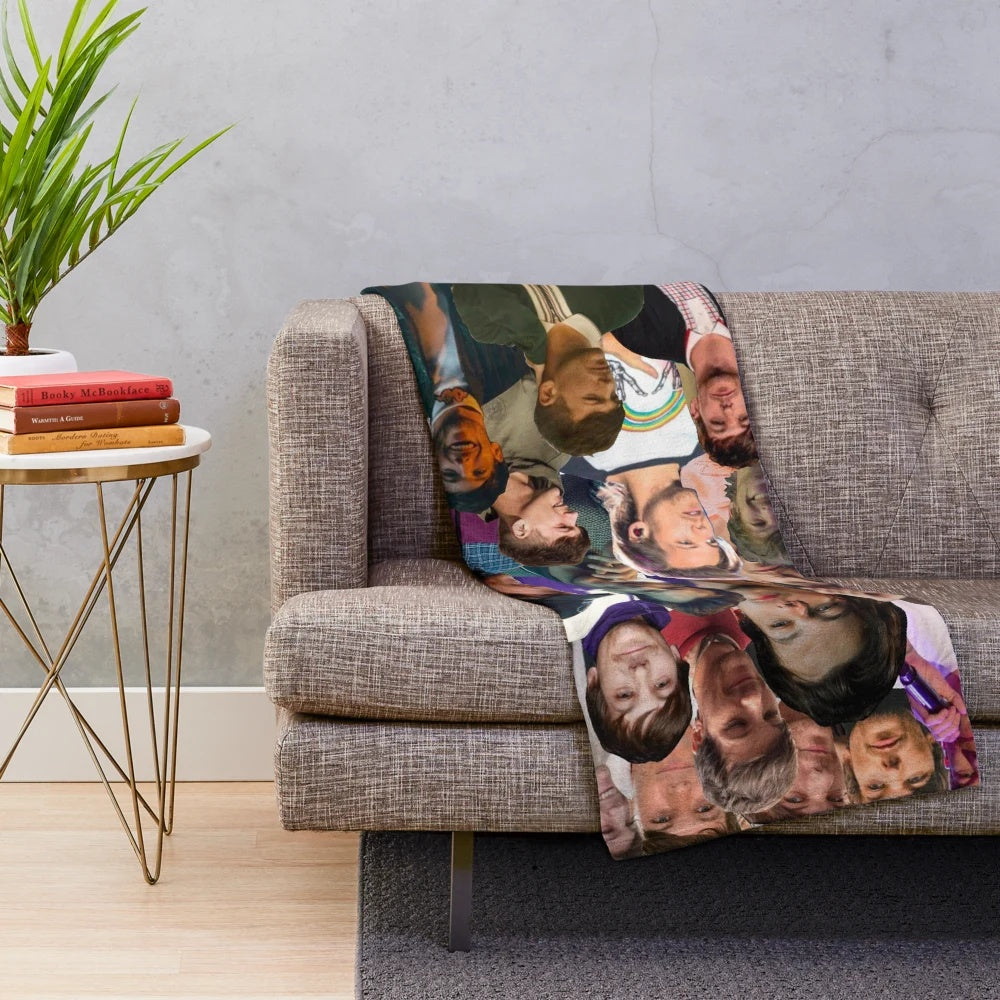 Louis Tomlinson Photo Collage Plush Blanket