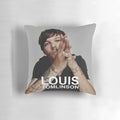 Louis Tomlinson inspired pillow design featuring world tour imagery
