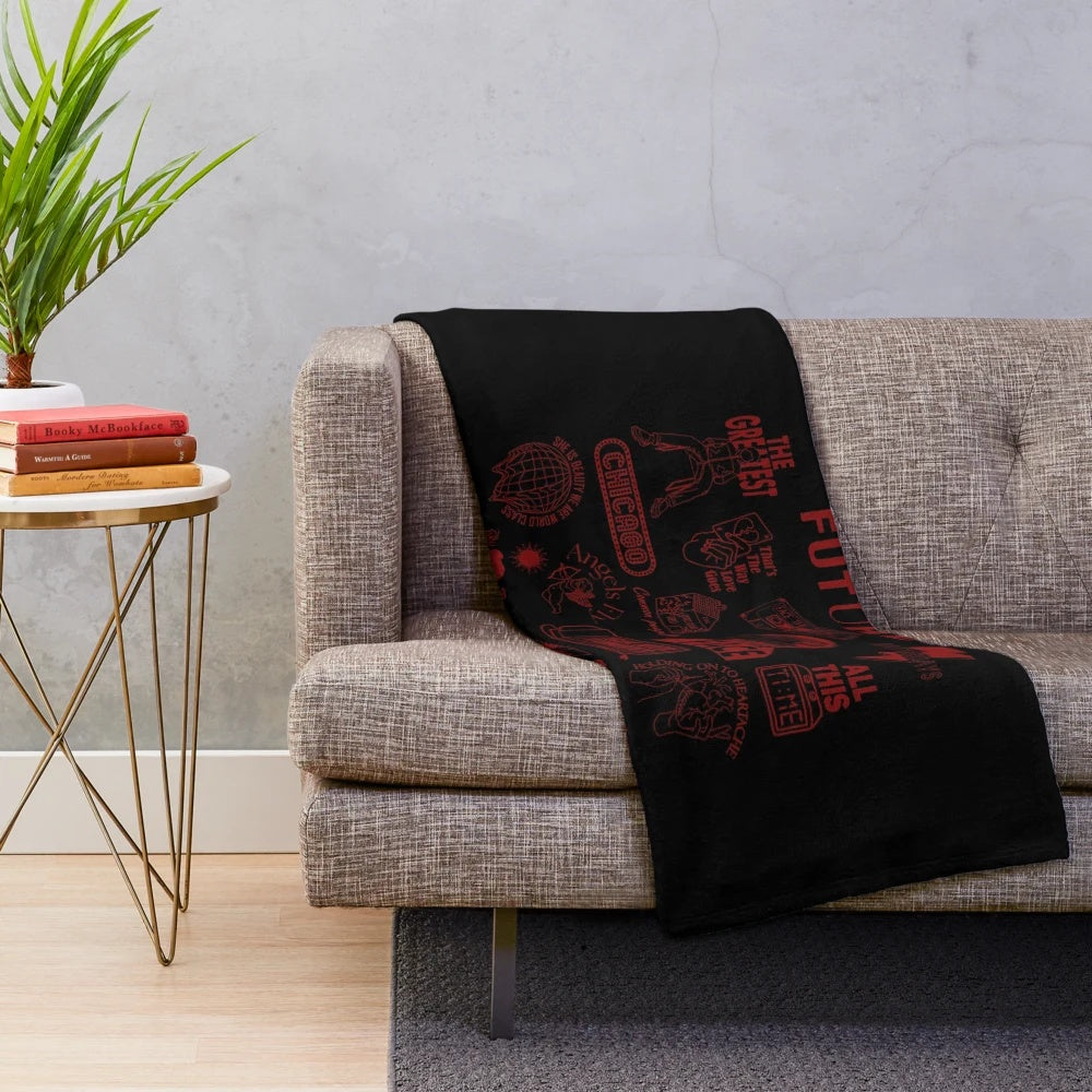 Louis Tomlinson Plush Blanket featuring the Faith in the Future Tracklist
