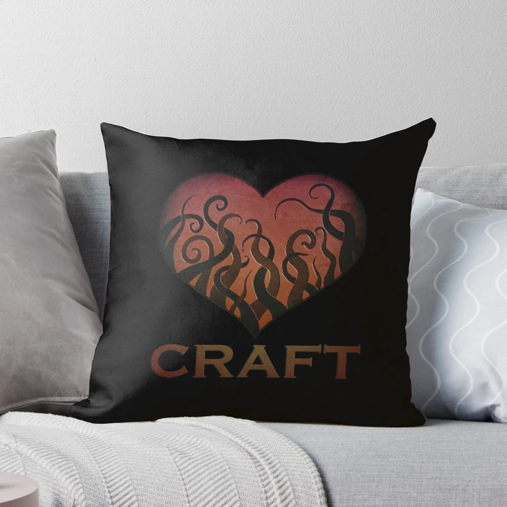 Lovecraft-inspired Cthulhu pillow with tentacles and dark fantasy elements