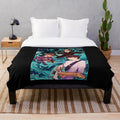 Lovejoy band inspired plush blanket with retro aesthetic