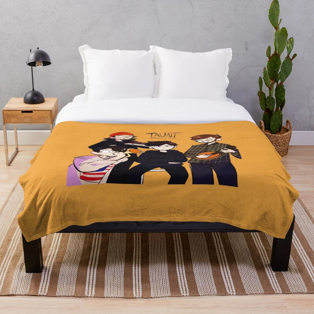 Lovejoy band inspired plush blanket with a cozy and soft design