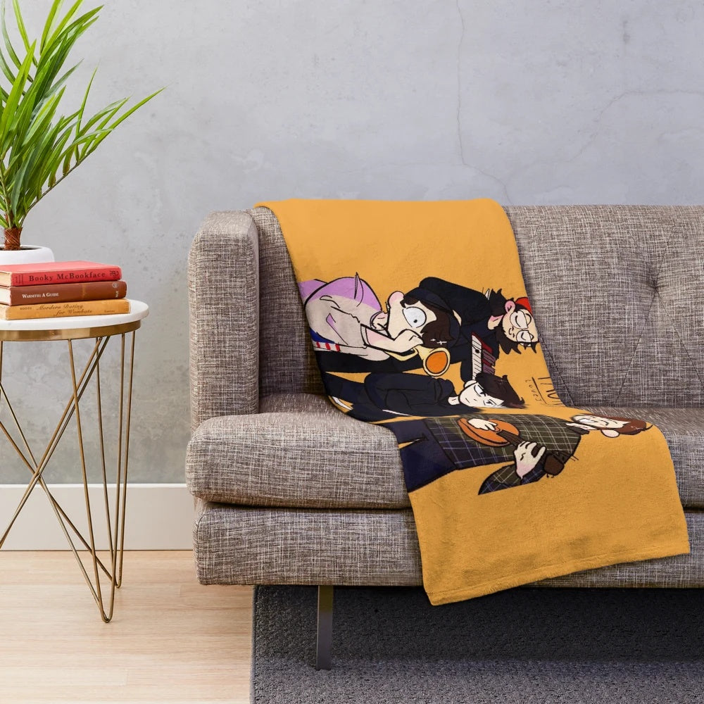 Lovejoy band inspired plush blanket with a cozy and soft design