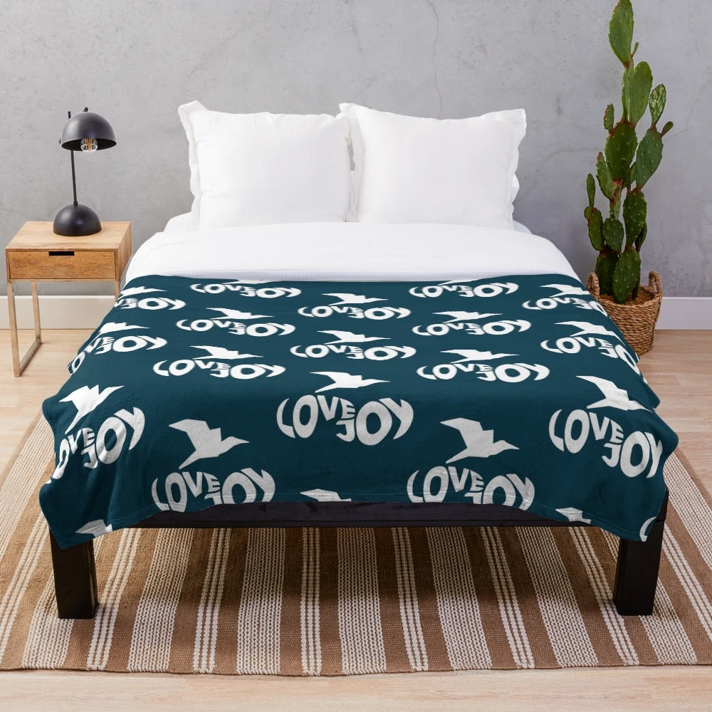 Lovejoy inspired plush blanket with band and music design