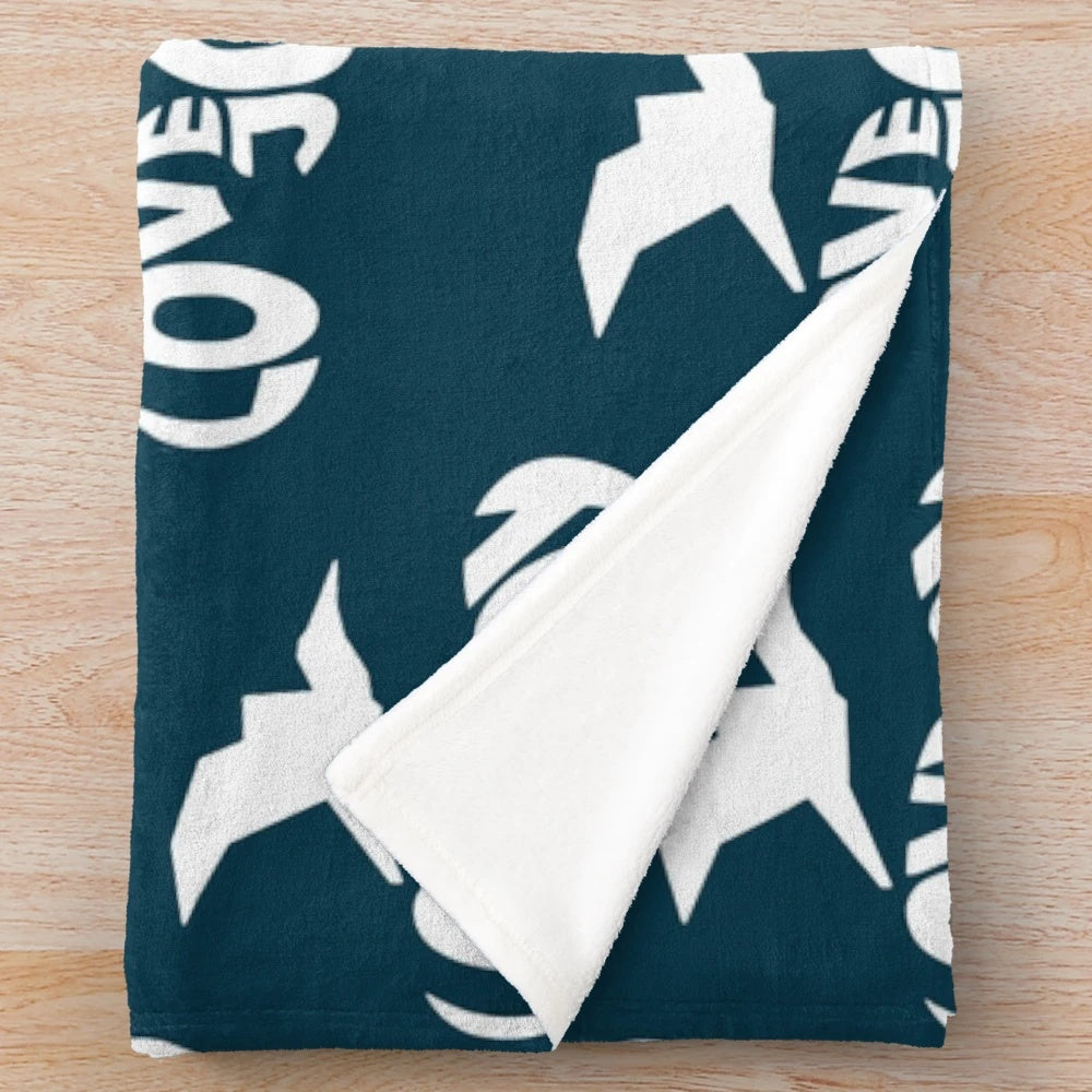 Lovejoy inspired plush blanket with band and music design