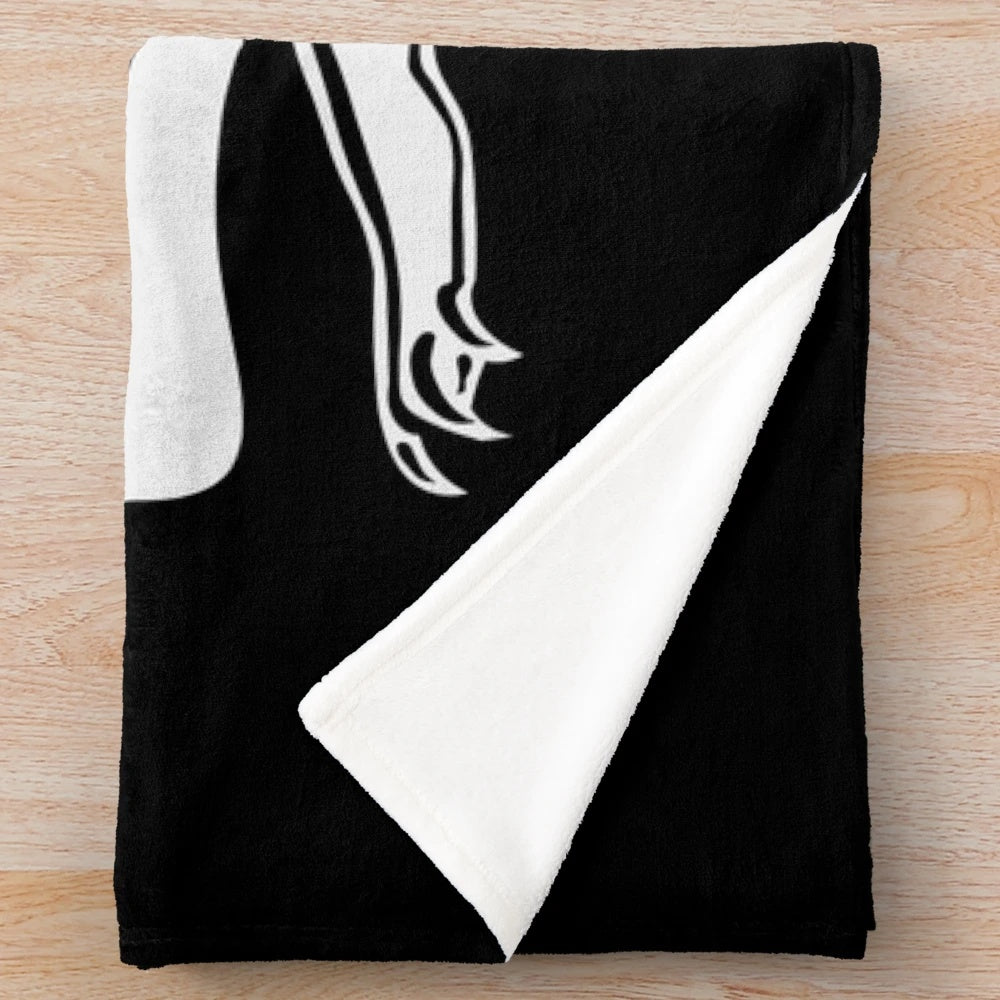 Lovejoy inspired plush blanket featuring the band's logo and colors