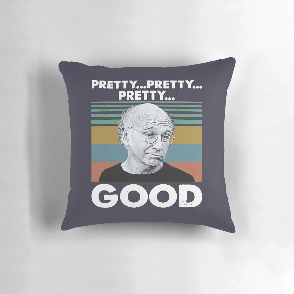 Vintage Retro Pillow featuring Curb Your Enthusiasm and Larry David