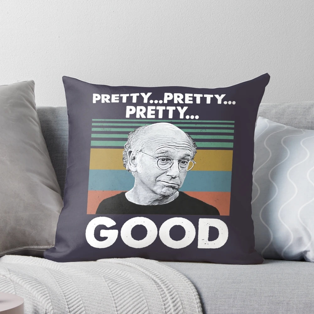 Vintage Retro Pillow featuring Curb Your Enthusiasm and Larry David