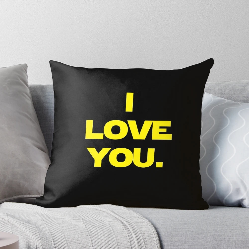 Pillow featuring a loving quote from Star Wars: Empire Strikes Back