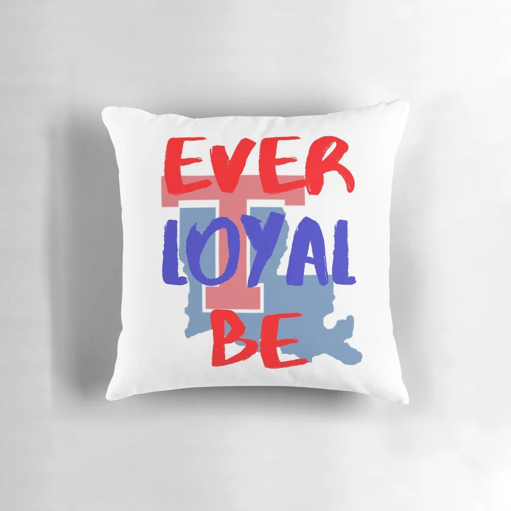 Loyal Bulldawgs Peach Football Pillow - Perfect for Louisiana Tech University Alumni