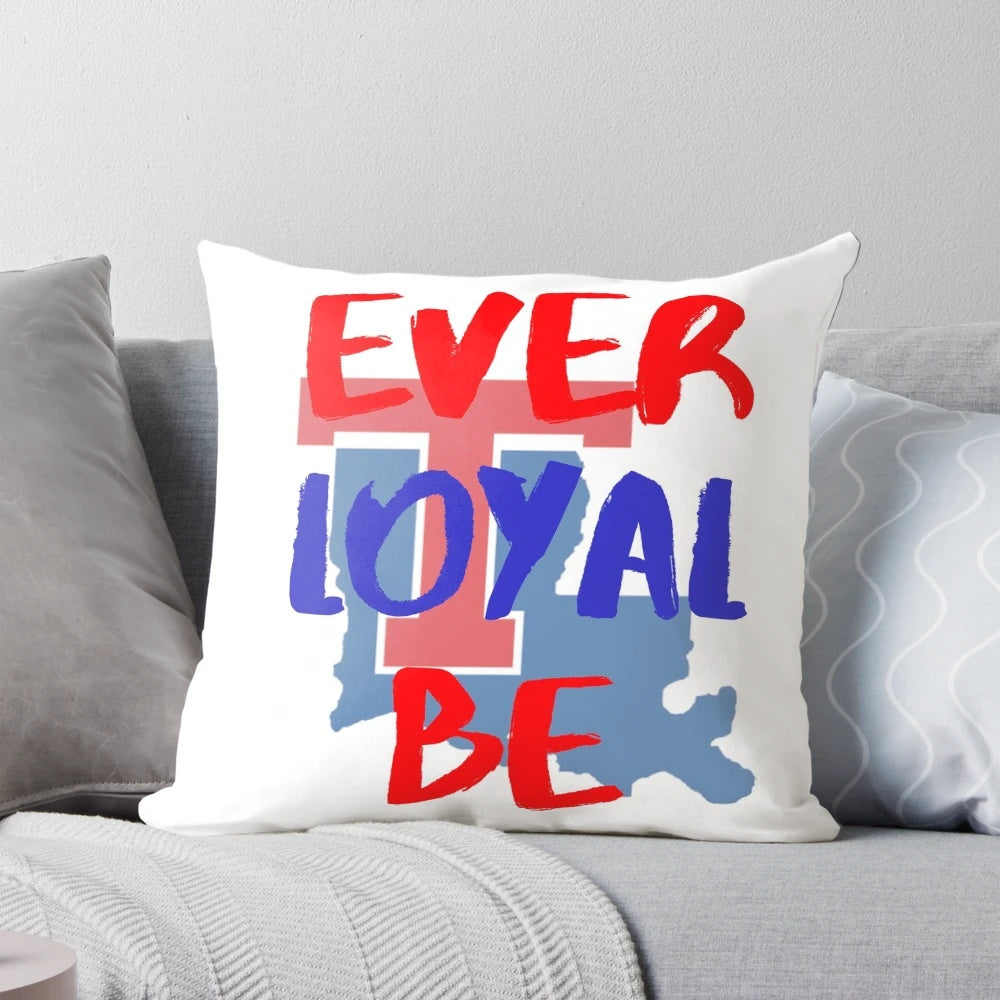 Loyal Bulldawgs Peach Football Pillow - Perfect for Louisiana Tech University Alumni