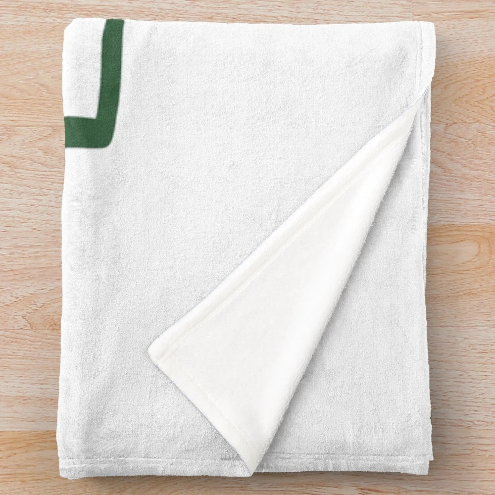 Loyola Greyhounds-inspired plush blanket with calligraphic lettering design