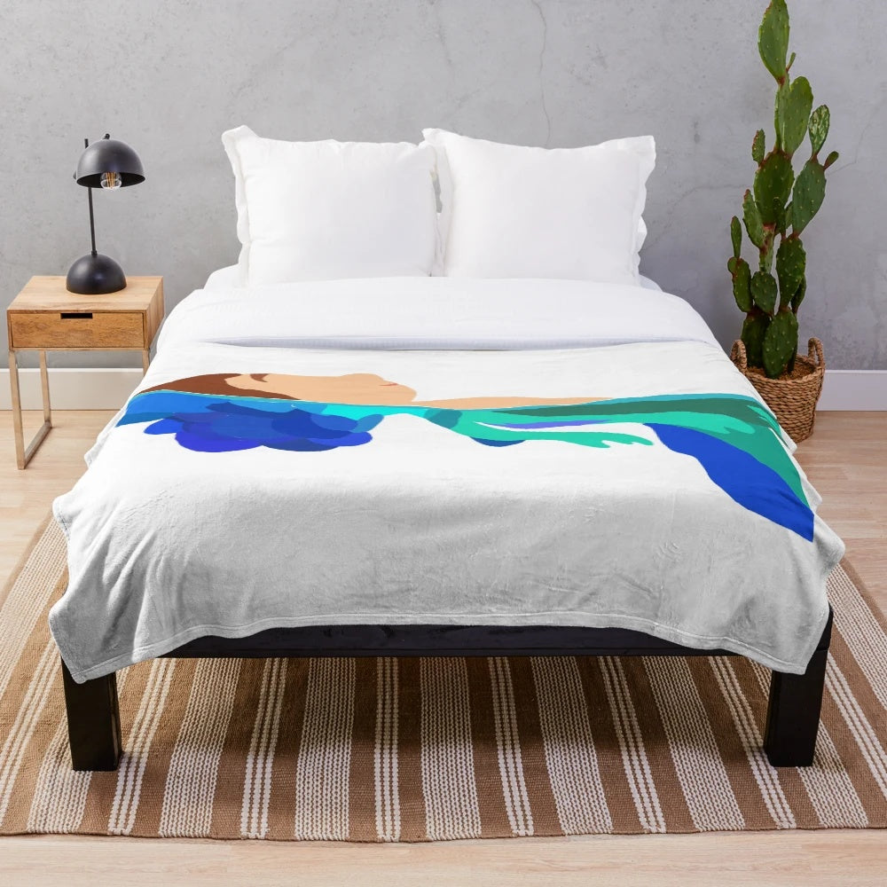 Soft, plush blanket featuring characters and scenes from the Pixar film Luca