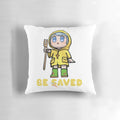 Soft, plush pillow featuring the cute anime-style Vatican mascot character Luce