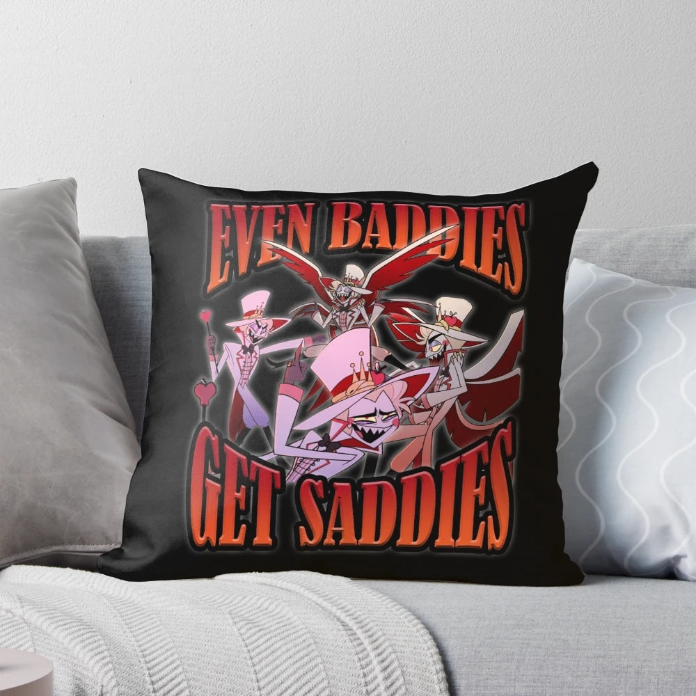 Lucifer Morningstar Hazbin Hotel Pillow with Text