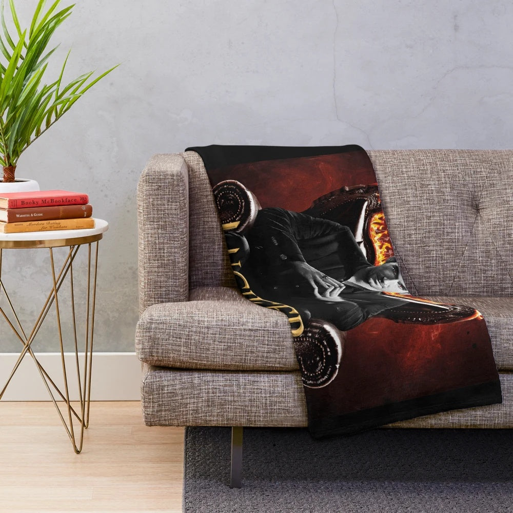 Lucifer-inspired plush blanket featuring Lucifer Morningstar and Chloe Decker