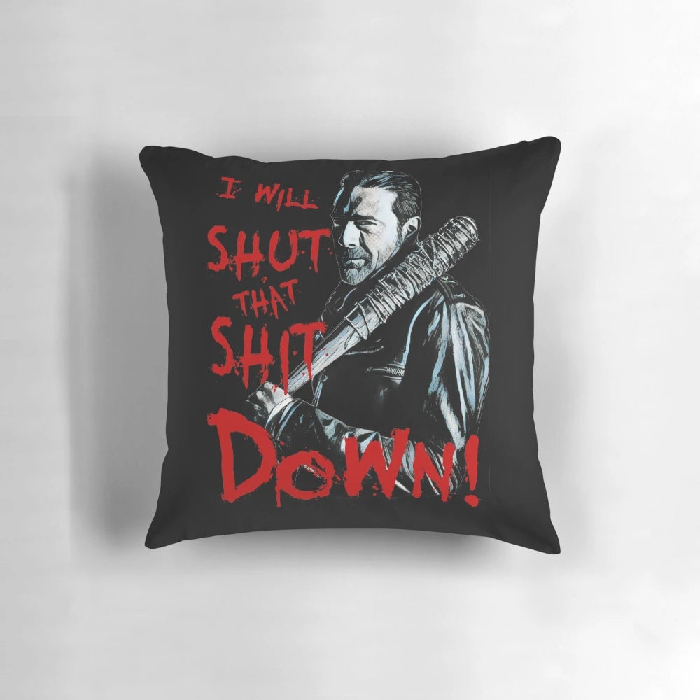 Pillow featuring Lucille, Negan's iconic baseball bat from The Walking Dead TV series