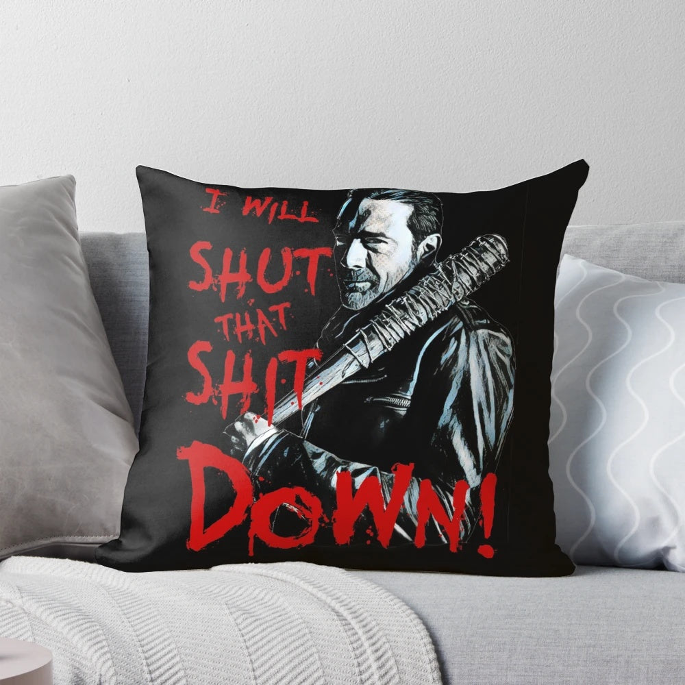 Pillow featuring Lucille, Negan's iconic baseball bat from The Walking Dead TV series