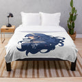 Lucina Portrait Plush Blanket, featuring a cozy and stylish anime-inspired design