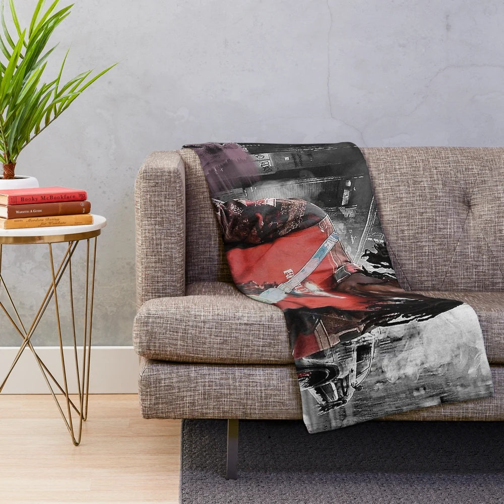 Lucki Days B4 III inspired plush blanket featuring hip hop music artwork