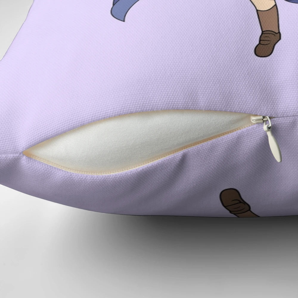 Konata Izumi from the anime Lucky Star on a decorative plush pillow
