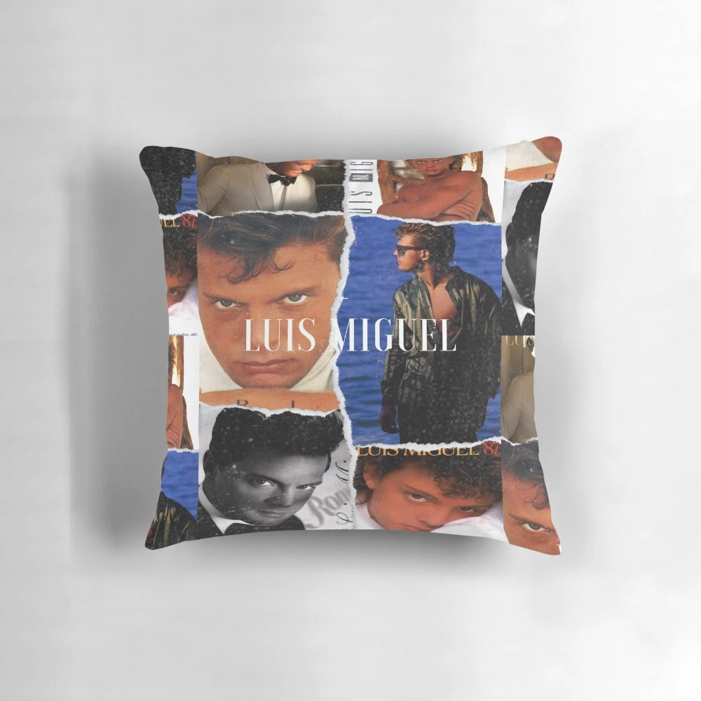Decorative Pillow Featuring the Iconic Mexican Artist Luis Miguel